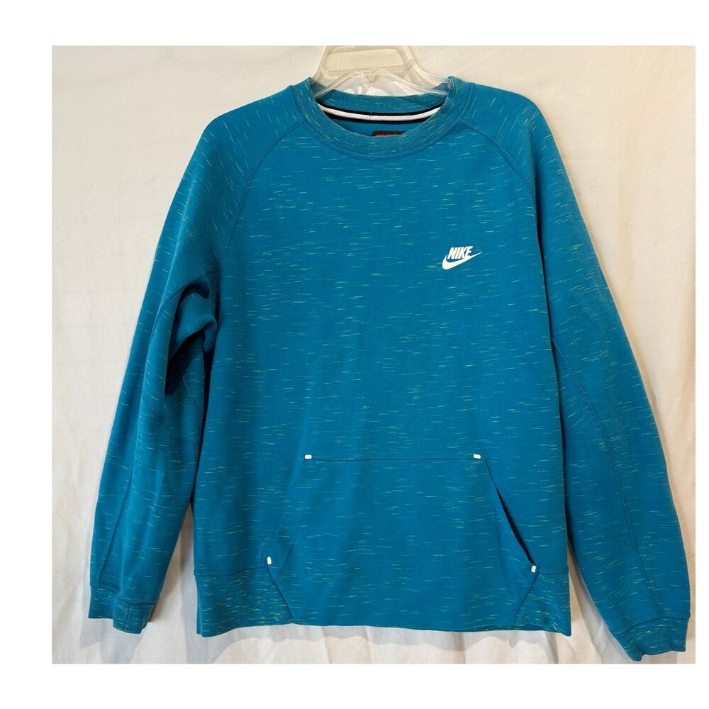 Men's Nike Sportwear Tech Fleece Crewneck Sweatshirt Blue Lagoon Large
